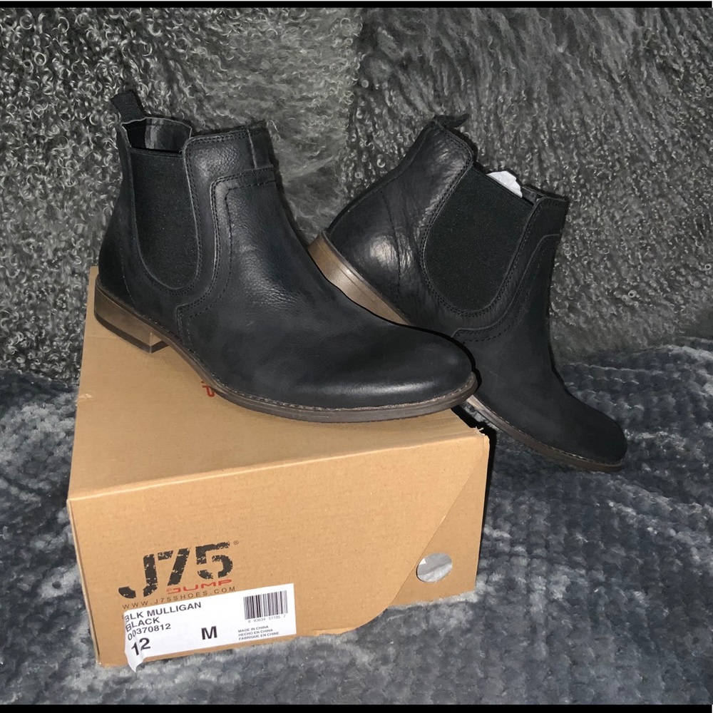 J75 Black Mulligan Boots Size 12 | Men Chelsea